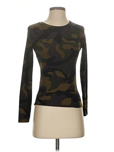 Pre-owned Popular 21 Long Sleeve T-shirt In Brown