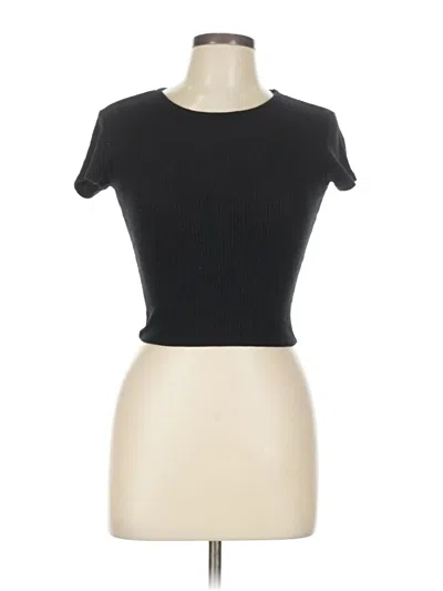 Pre-owned Popular 21 Short Sleeve Turtleneck In Black