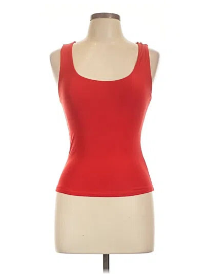 Pre-owned Popular 21 Sleeveless Top Red Scoop Neck Tops