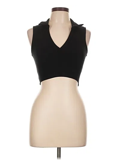 Pre-owned Popular 21 Tank Top Black Halter Neckline Tops