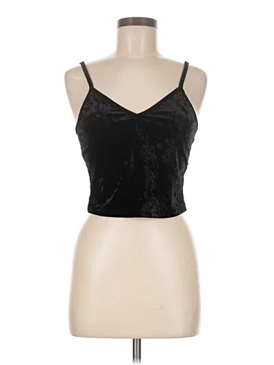 Pre-owned Popular 21 Tank Top Black Halter Neckline Tops