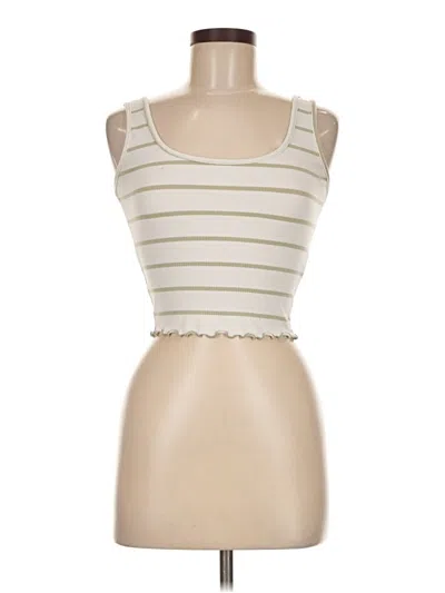 Pre-owned Popular 21 Tank Top Ivory Strapless Neckline Tops