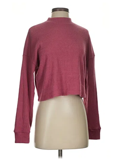 Pre-owned Popular 21 Turtleneck Sweater In Burgundy