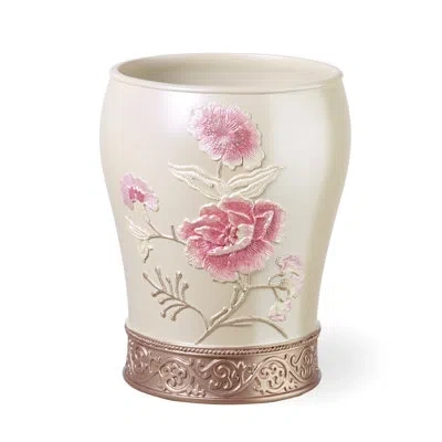 Popular Bath Dublin Rose Waste Basket In Beige