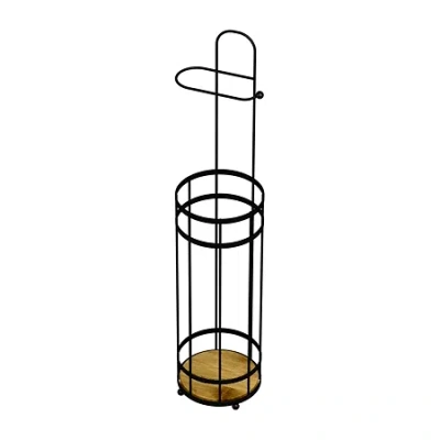 Popular Bath Glenwood Toilet Reserve 4 Rolls Toilet Paper Storage In Black