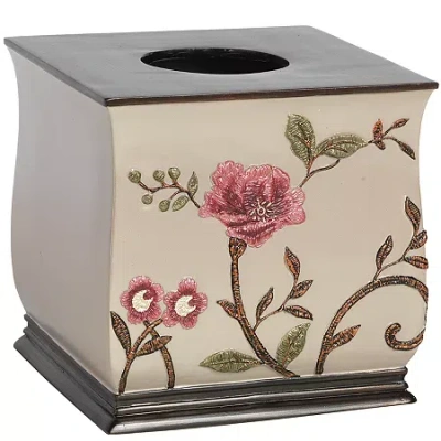 Popular Bath Larrisa Tissue Box Cover In Red