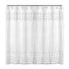 Popular Bath Monaco Shower Curtain In White