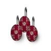 Popular Bath Monte Rose Shower Curtain Hooks In Red