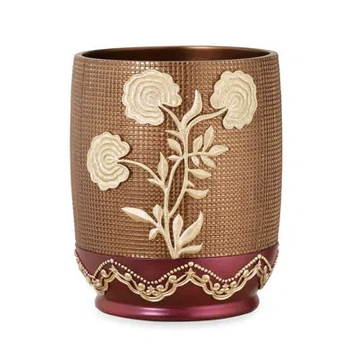 Popular Bath Ombre Rose 3 Gallon Waste Basket In Burgundy