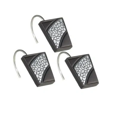 Popular Bath Orb Sinatra Shower Curtain Hooks In White;black;silver
