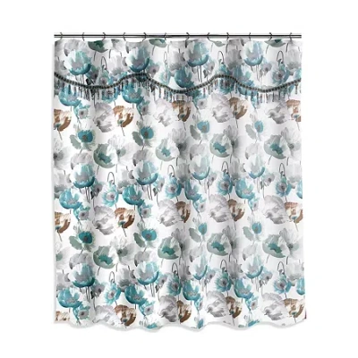 Popular Bath Poppy Fields Shower Curtain In Gray