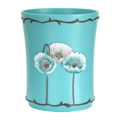 Popular Bath Poppy Fields Trash Can In Blue