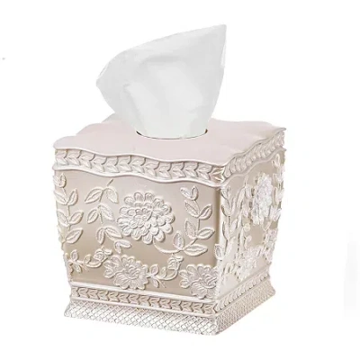 Popular Bath Rose Vine Tissue Box Cover In Neutral
