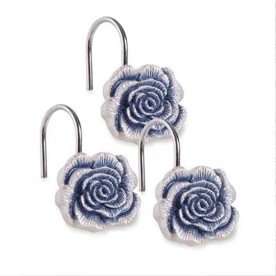 Popular Bath Shower Curtain Hooks In Blue