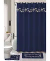 Popular Bath Vera 18-pc. Shower Set Bedding In Navy