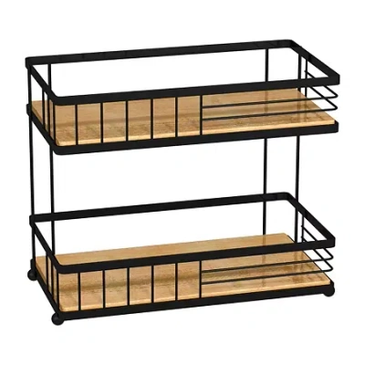 Popular Bath Woodhaven 2tier Shelf Caddy Bathroom Organizer In Black