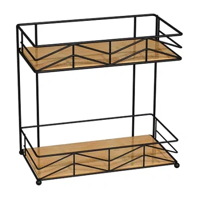 Popular Bath Woodmont 2tier Shelf Twr Caddy Bathroom Organizer In Black