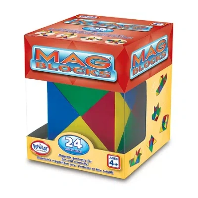 Popular Playthings Mag Blocks 24 Piece Set In Multi