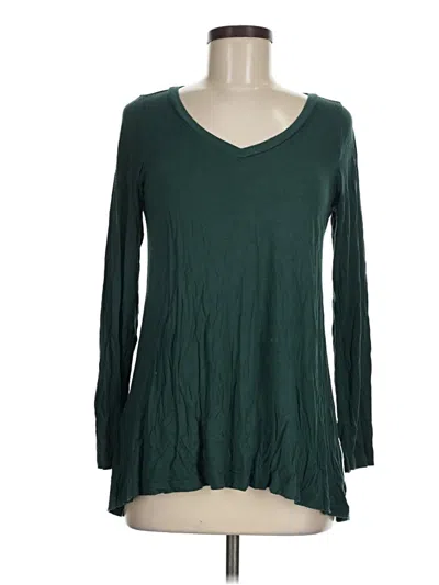 Pre-owned Popyoung Long Sleeve Blouse In Green