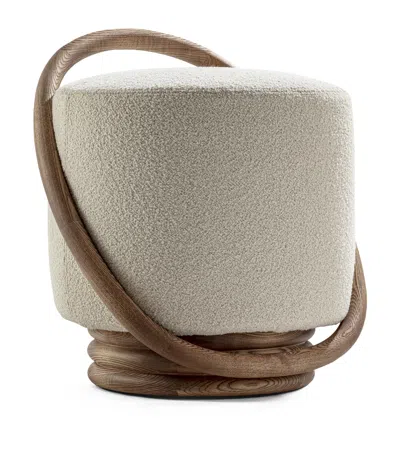 Porada Smile Pouff In Gray