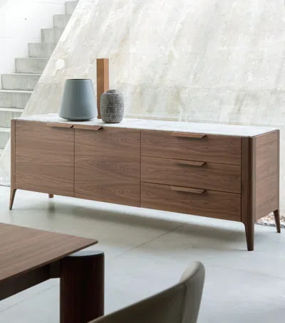 Porada Walnut Atlante Sideboard