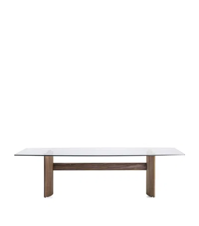 Porada Walnut Beam Dining Table