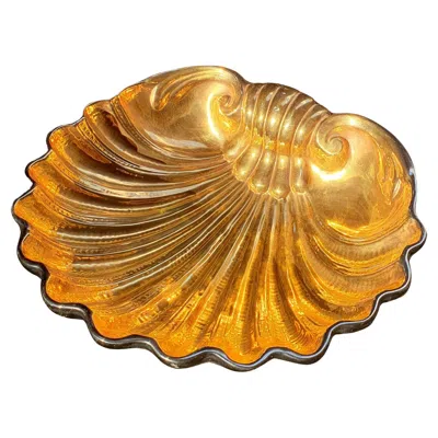 Pre-owned Porcellane San Marco Large San Marco Ceramic Clam Bowl, Italy, Mid-century Modern, 1970s In Brown