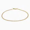 PORI JEWELRY 10K GOLD CUBAN/CURB LINK CHAIN ANKLET