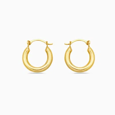 Pori Jewelry 14k Gold Baby Shrimp Hoop Earrings
