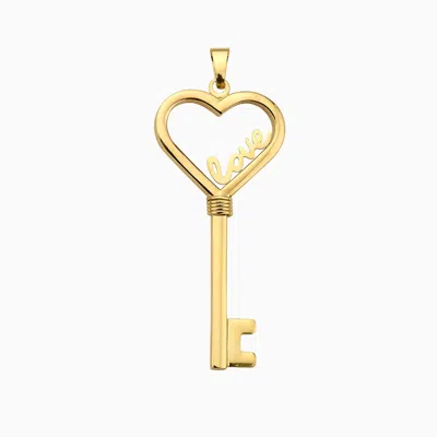 Pori Jewelry 14k Gold Love Hearty Key Cute Pendant