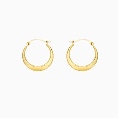 Pori Jewelry 14k Graduated Round Bib Hoop Earrings In Gold
