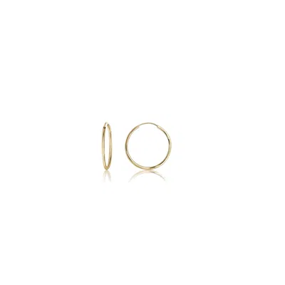 Pori Jewelry 14k Solid Gold Round Endless Hoop Earrings
