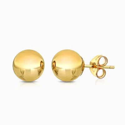 Pori Jewelry 14k White Gold Ball Studs