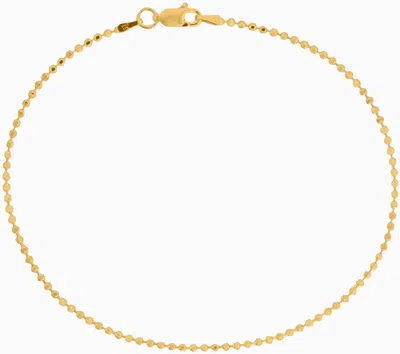 Pori Jewelry Silver Ball Bead Chain Anklet In Gold