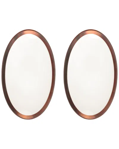 Porland Copper Line 2pc Serving Dish Set