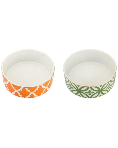 Porland Morocco 2pc Serving Bowl Set In Multi