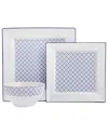 Porland Blue Passion 3-piece Place Setting Set