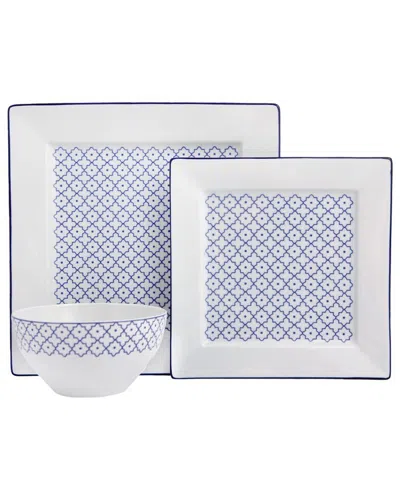 Porland Passion 3pc Place Setting In Blue