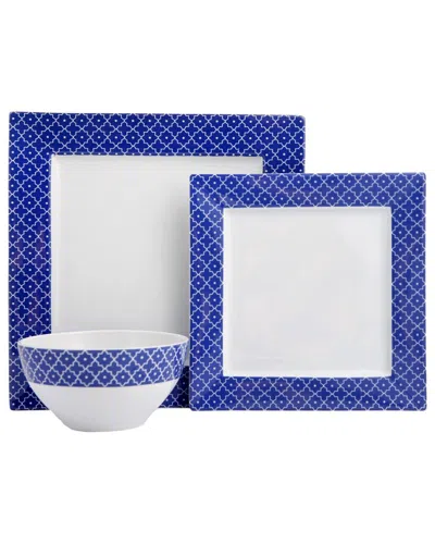 Porland Passion 3pc Place Setting In Blue