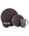 Porland Ethos Rock 4-piece Place Setting Set