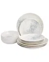 Porland Smoky 12-piece Dinner Set