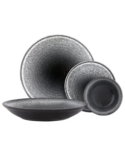 Porland Ethos Twilight 4-piece Place Setting Set In Gray