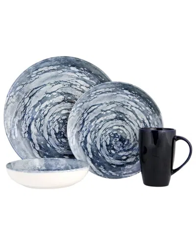 Porland Vortex 4pc Place Setting In Blue