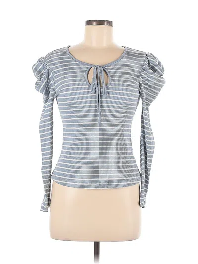Pre-owned Porridge 3/4 Sleeve T-shirt In Blue