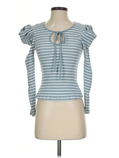 Pre-owned Porridge 3/4 Sleeve T-shirt In Blue