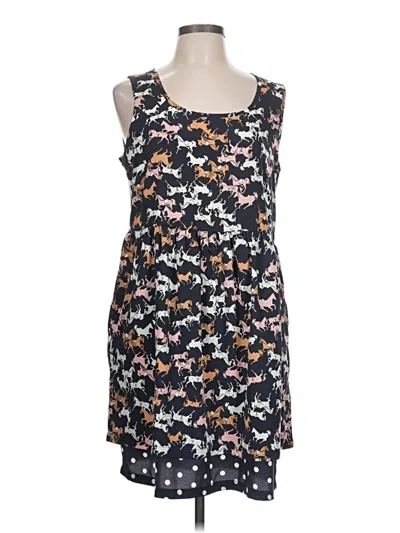 Pre-owned Porridge Casual Dress In Black