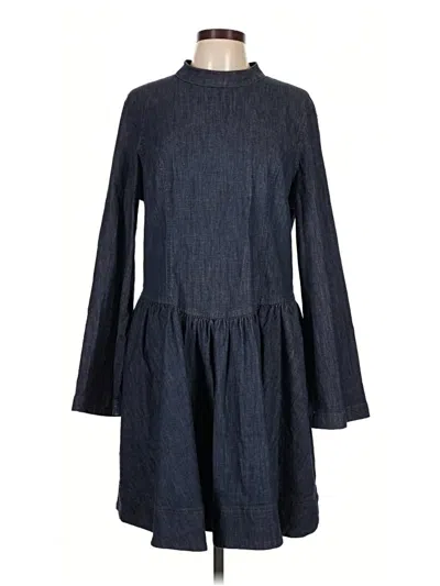 Pre-owned Porridge Casual Dress In Blue