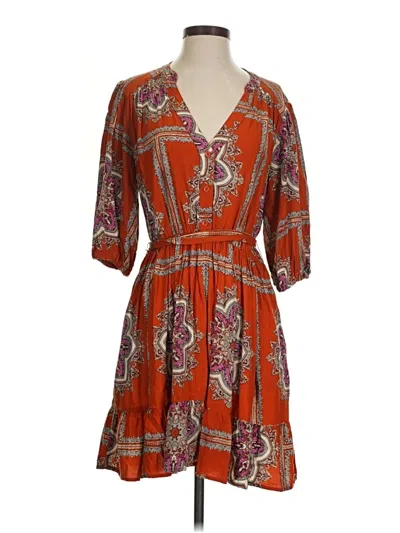 Pre-owned Porridge Casual Dress In Orange