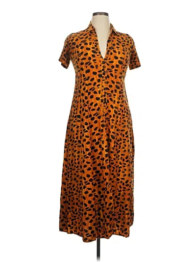 Pre-owned Porridge Casual Dress In Orange