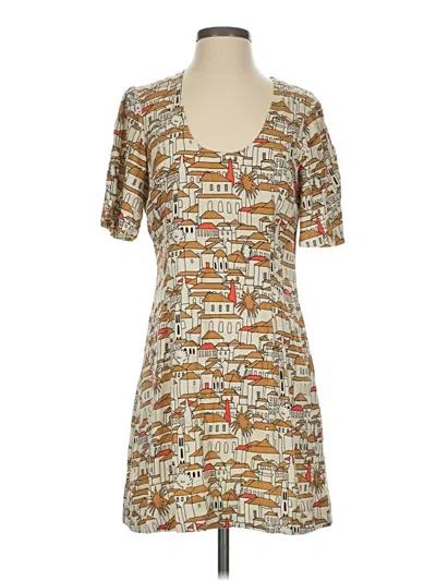 Pre-owned Porridge Casual Dress In Tan